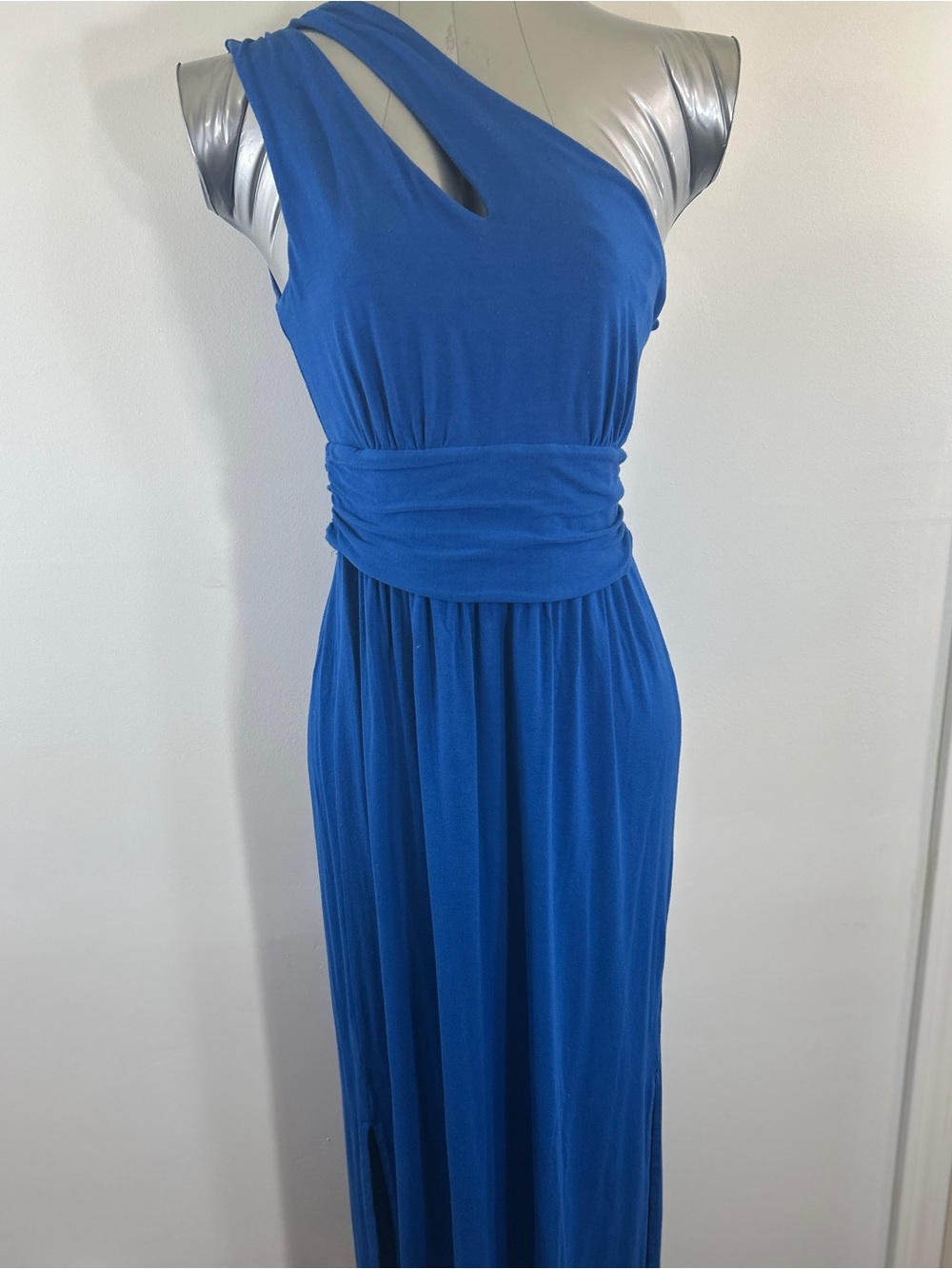 Lilly Pulitzer Royal Blue One-Shoulder Maxi Dress